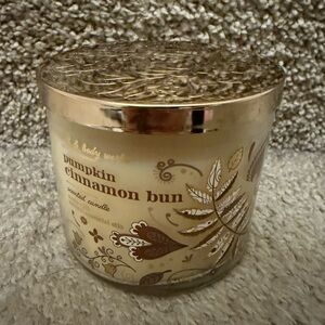 Bath & Body Works Pumpkin Cinnamon Bun Fall 3-Wick Scented Candle